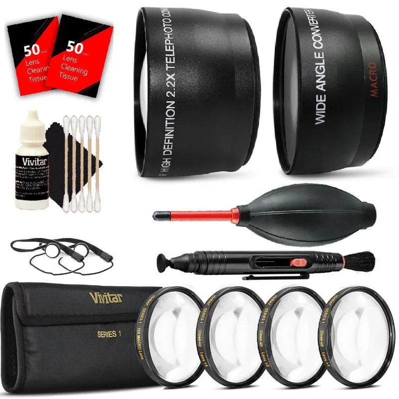 Vivitar Vivitar 52mm Wide Angle Lens Kit for Nikon D7000 D7100 D7200 — product photo