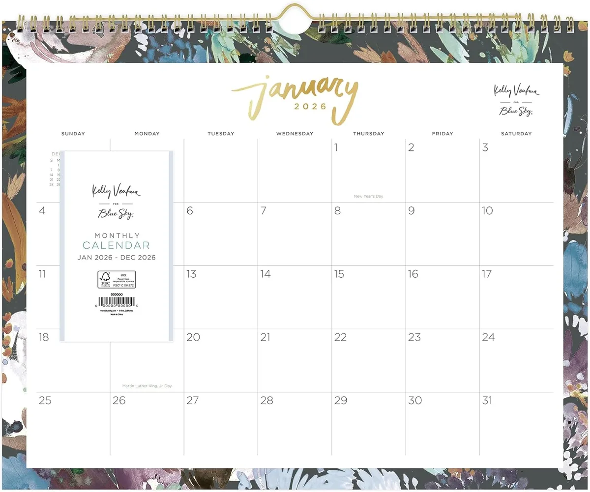 Blue Sky The Color of Imagination, LLC Blue Sky The Color of Imagination, LLC 149058-26 2026 Monthly Wall Calendar 15" x 12 — product photo