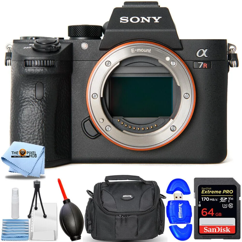 Sony Sony Alpha a7R IIIA 42MP Compact Mirrorless Camera Body Kit with 64GB Card & Case — product photo