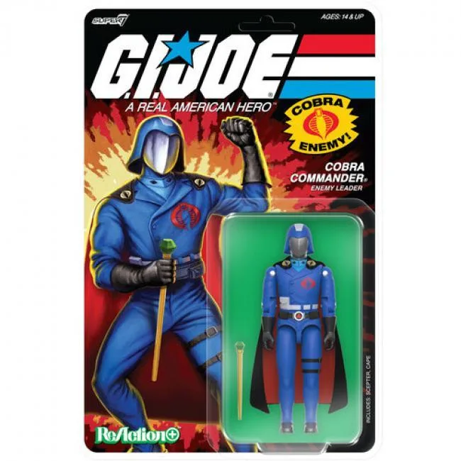 Super7 Super7 G.I. Joe ReAction+ Cobra Commander (Movie, Black Cape) OR-GIJO-10250 action figure — product photo