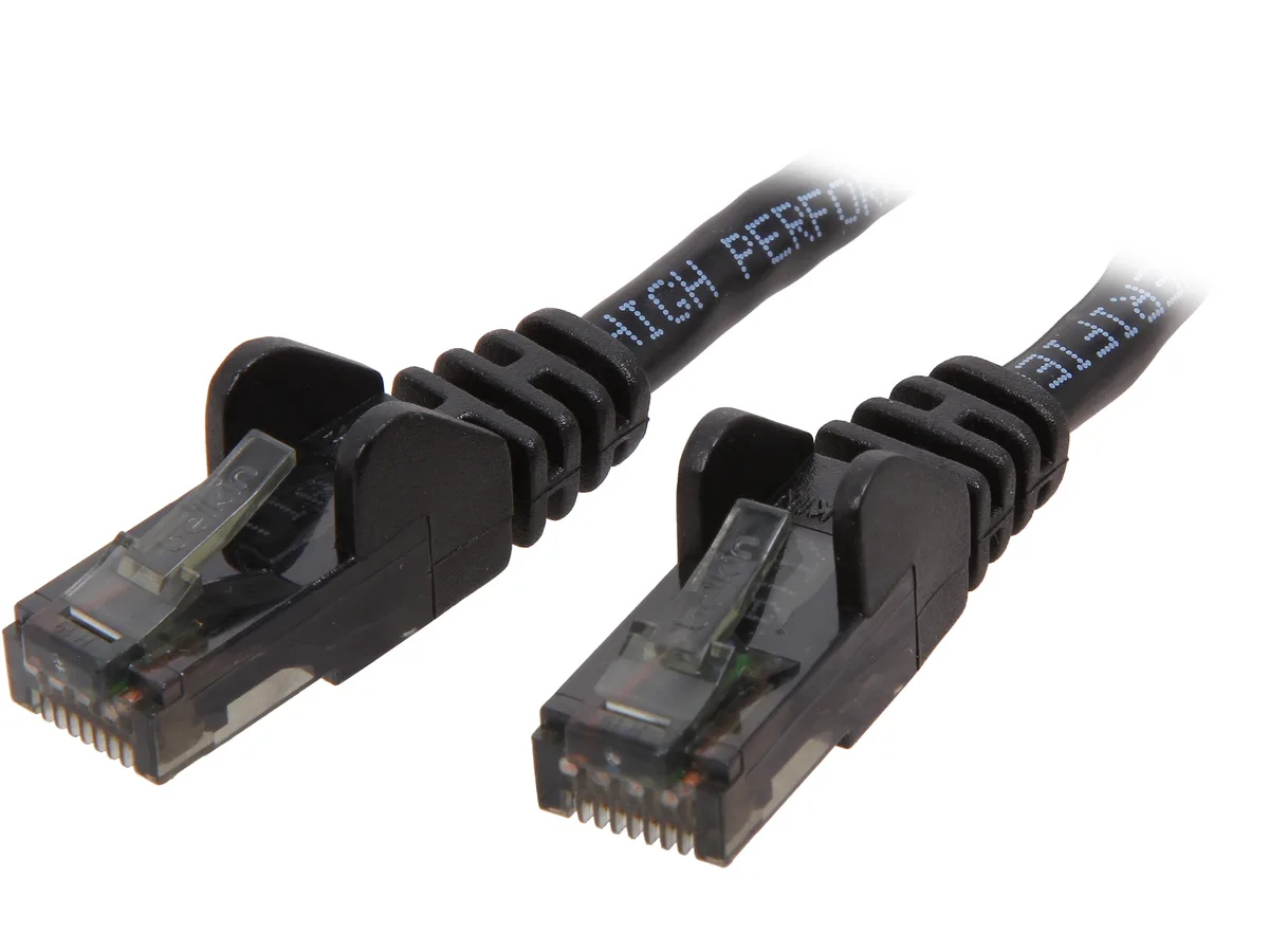 Belkin Belkin A3L980-06-BLK-S network ethernet cable CAT6 6 ft black — product photo