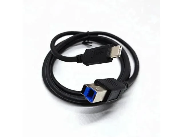 A 3.3ft USB-C to square USB 3.0 Type-B cable with a flexible jacket