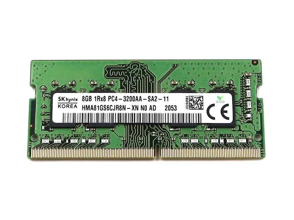 SK hynix SK hynix HMA81GS6CJR8N-XN_UA 8GB DDR4 SO-DIMM 3200MHz CL22 1.2V laptop memory accessory — product photo