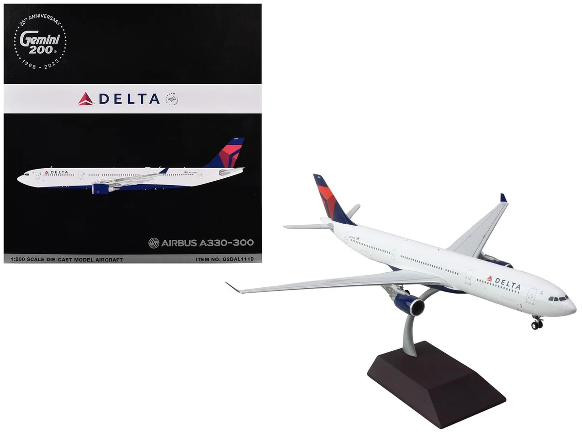 GeminiJets GeminiJets Airbus A330-300 Delta Air Lines 1/200 Diecast Hobby Collectible — product photo