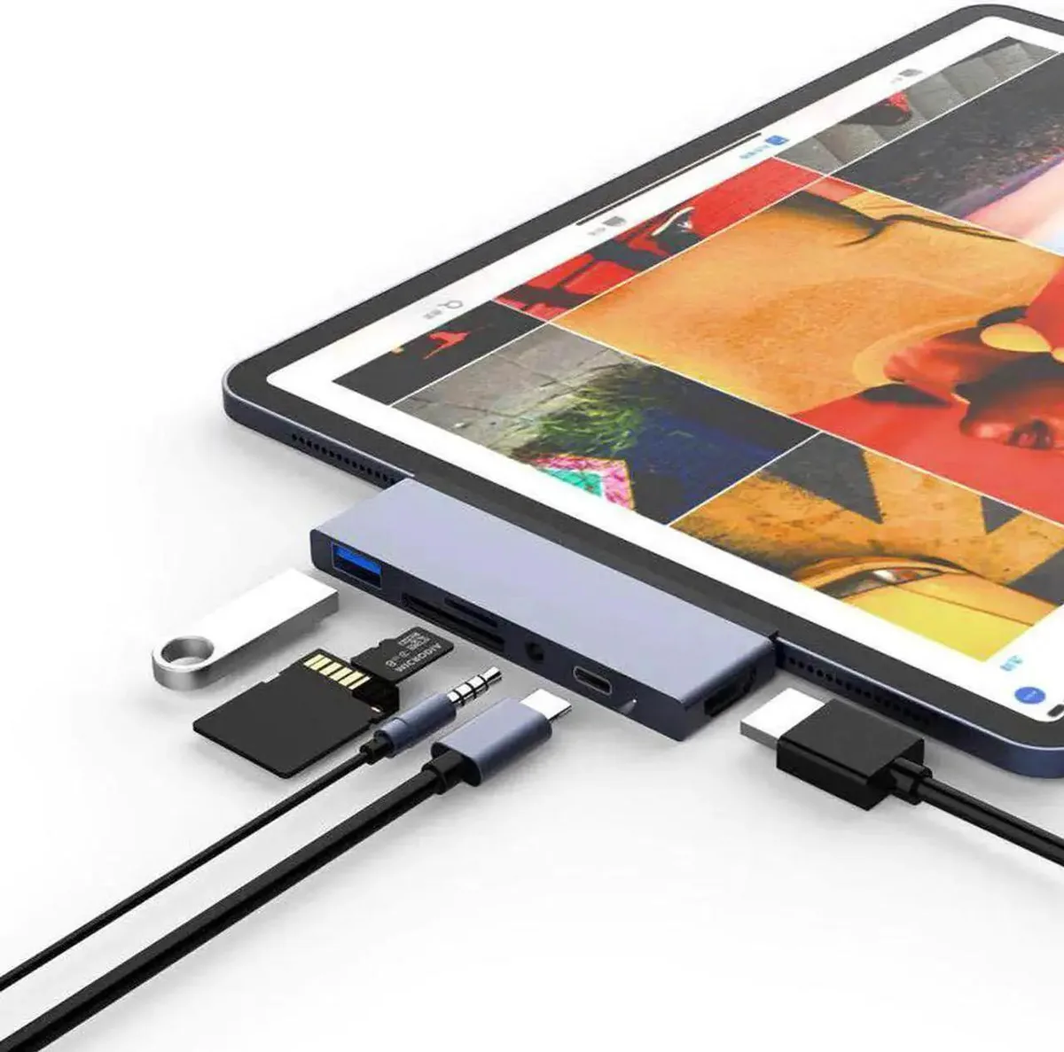 SMUGDESK SMUGDESK 6-in-1 USB-C Hub for iPad Pro 2018 2019 11 12.9 Inch — product photo