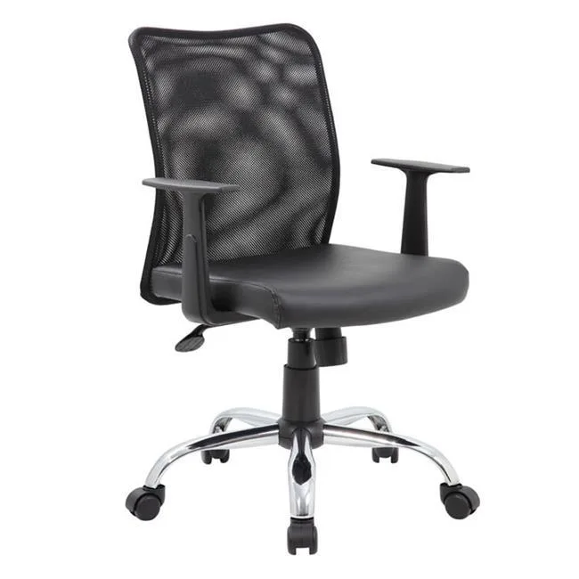 BOSS Office Products BOSS Office Products B6116C-CS Mesh Task Chair With T-Arms 25 in food service — product photo