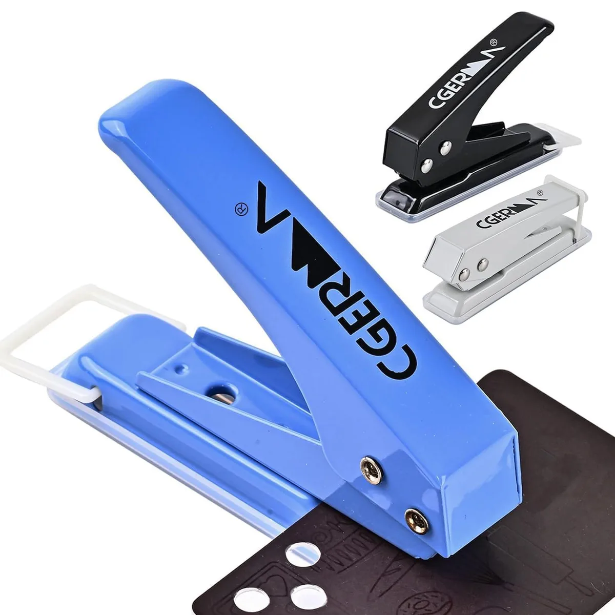  Single Hole Puncher 3 Pack 1/4" Hole 15 Sheet Capacity — product photo