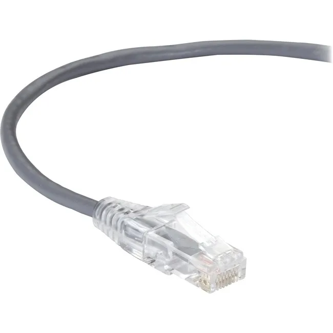 Black Box Innovations Black Box Innovations Slim-Net 1ft Cat6a 28AWG 500MHz Patch Cable Gray — product photo