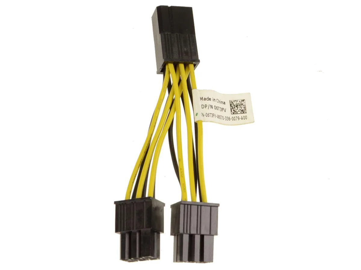 Genuine Dell OEM split power cable for OptiPlex XE2 Mini Tower