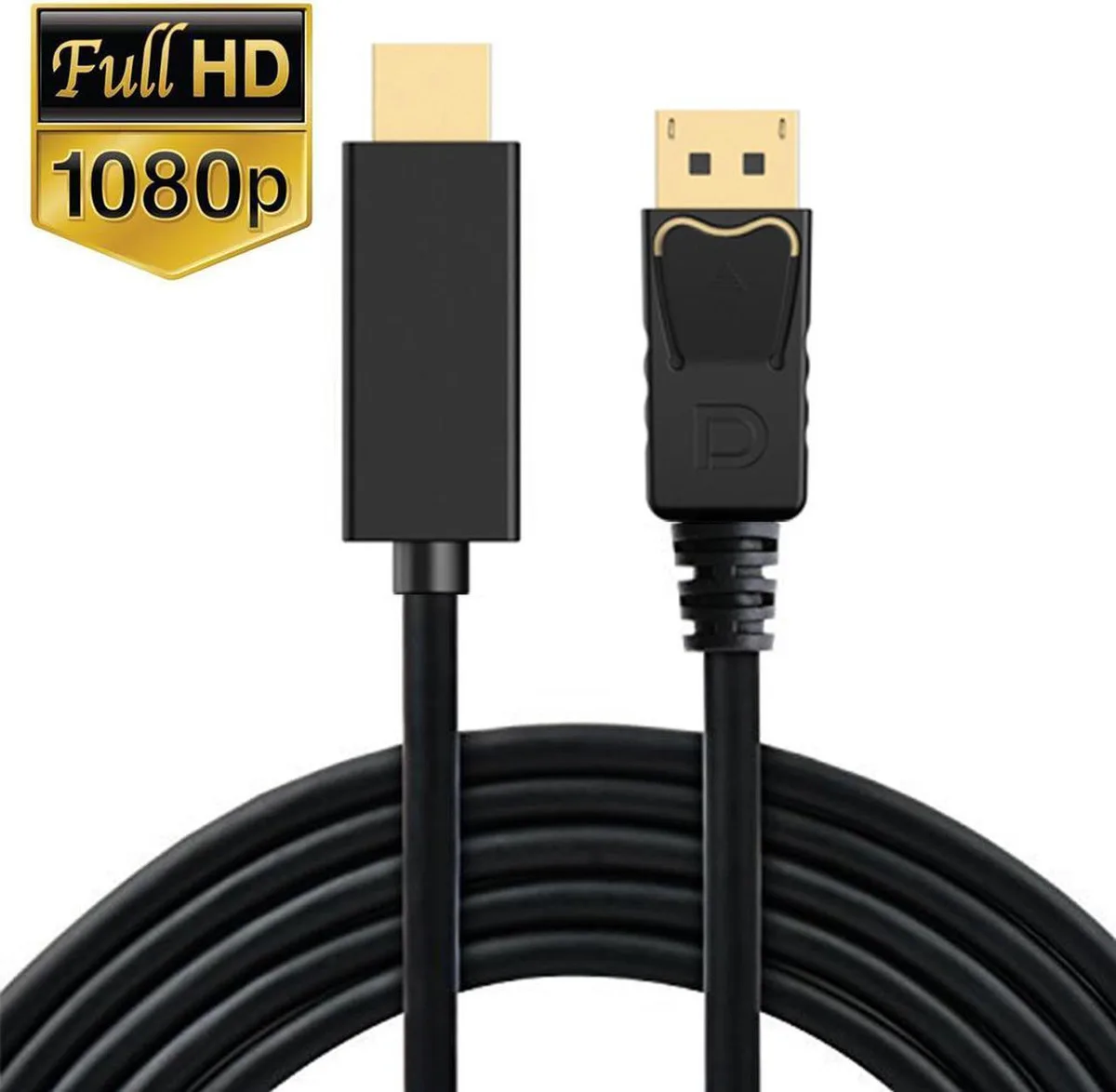 Vszerda Vszerda DisplayPort to HDMI cable 6 ft 1080p 60Hz audio — product photo