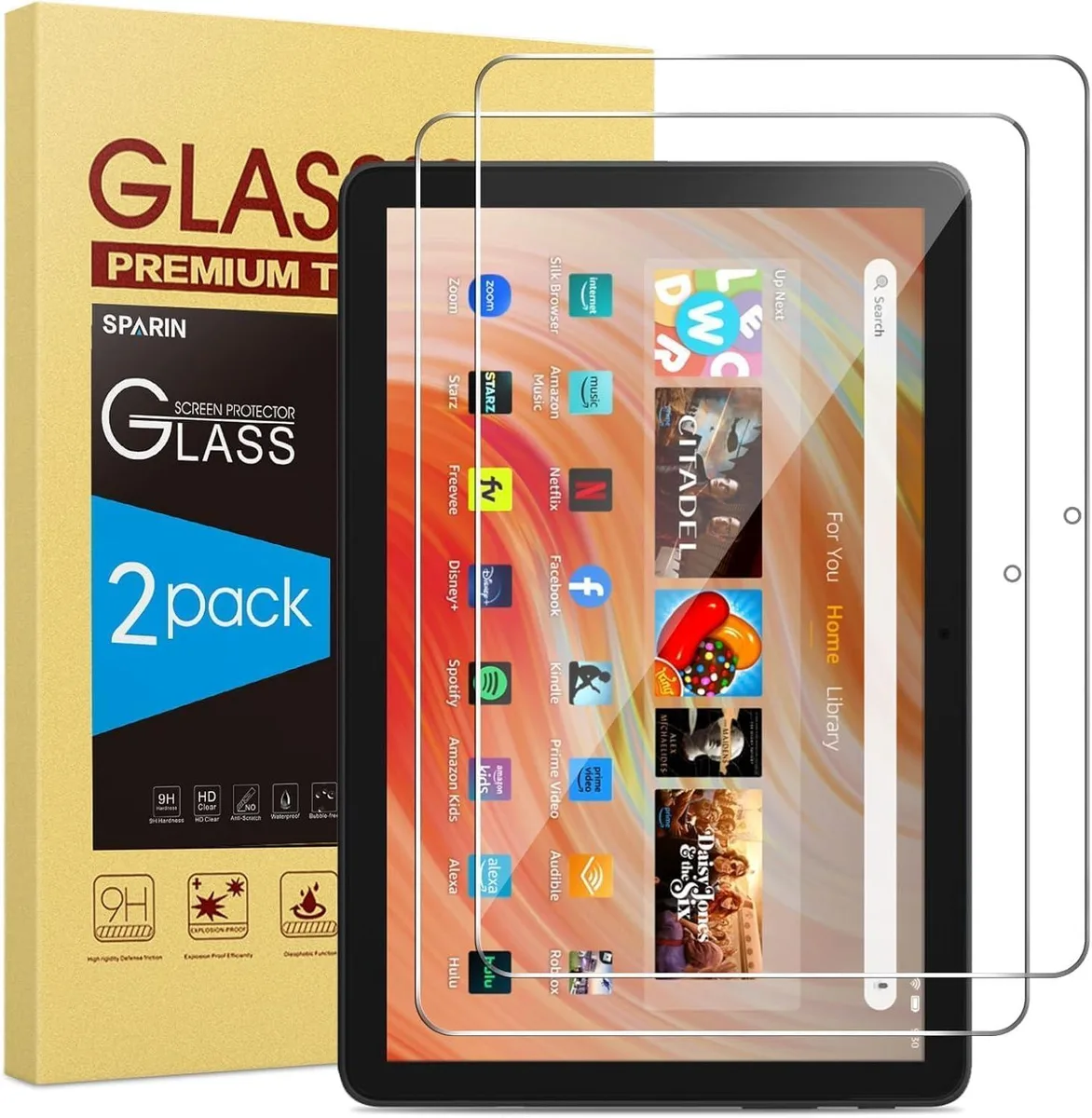 Leelbox Leelbox 2 Pack Screen Protector Fire HD 10 10.1 Inch 2021 2023 — product photo