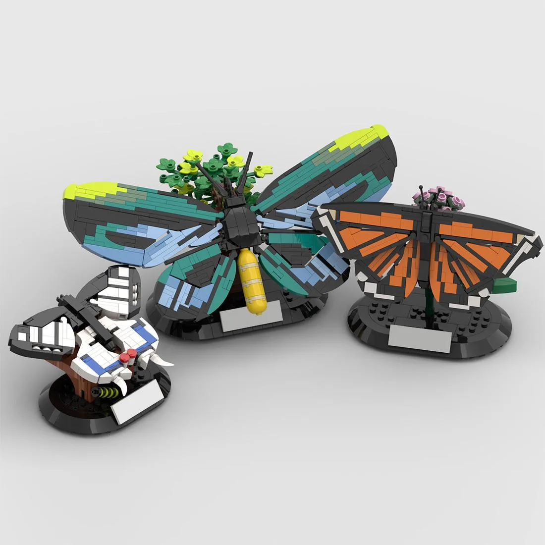 ZITIANYOUBUILD ZITIANYOUBUILD Insect MOC Butterflies Collection Building Blocks Set 940PCS — product photo