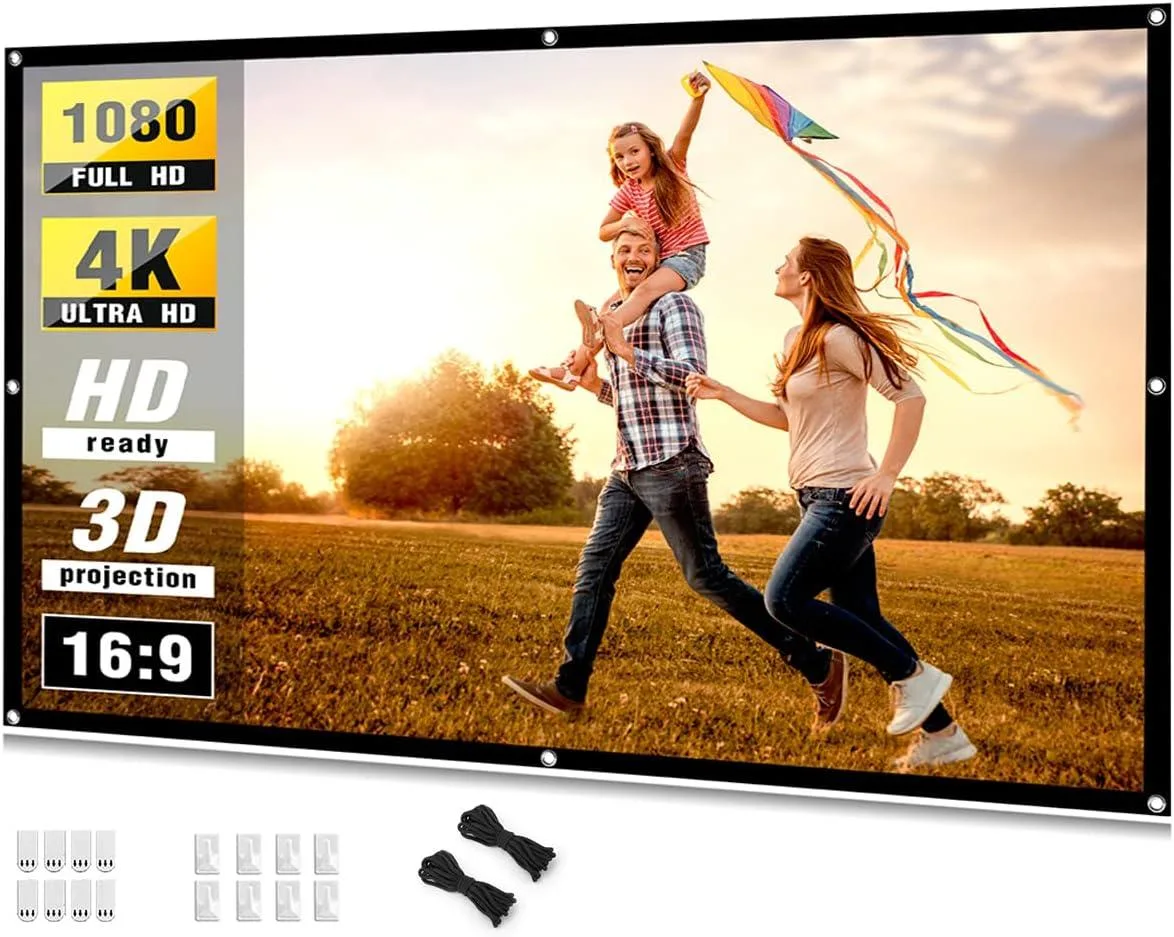 PISKEKAT PISKEKAT 84 inch 16:9 Projector Screen office equipment — product photo