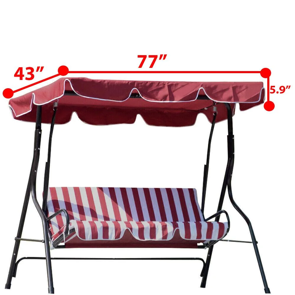 The Perfect Part The Perfect Part 77"x43" 300D Polyester Canopy Replacement Burgundy — product photo