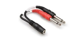 Hosa Technology Hosa Technology YMP-434 Stereo Y-Cable 3.5mm TRSF to Dual 1/4" TS Conduit — product photo