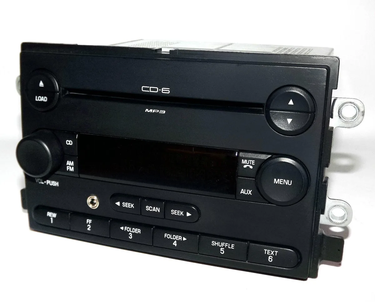 1 Factory Radio 1 Factory Radio 6F9T-18C815-AC 06-07 AM FM 6 Disc mp3 CD Aux Input receiver — product photo