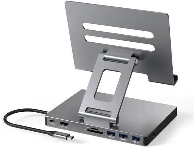 LORDWORLD LORDWORLD USB-C Hub Dark Sky Grey 100W 4K 60Hz HDMI 3 USB 3.0 SD TF 3.5mm Audio 0.52kg — product photo