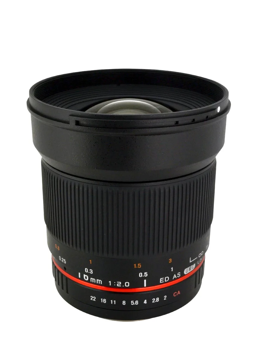 Rokinon Rokinon 16mm f/2.0 ED AS UMC CS Micro Four Thirds camera lens — product photo