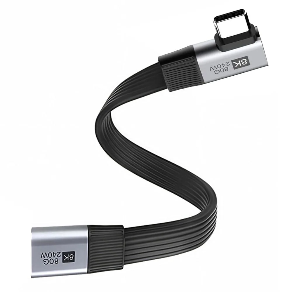 Fervit Fervit USB 5.0 80Gbps 240W 20cm Right Angled Extension Cable — product photo