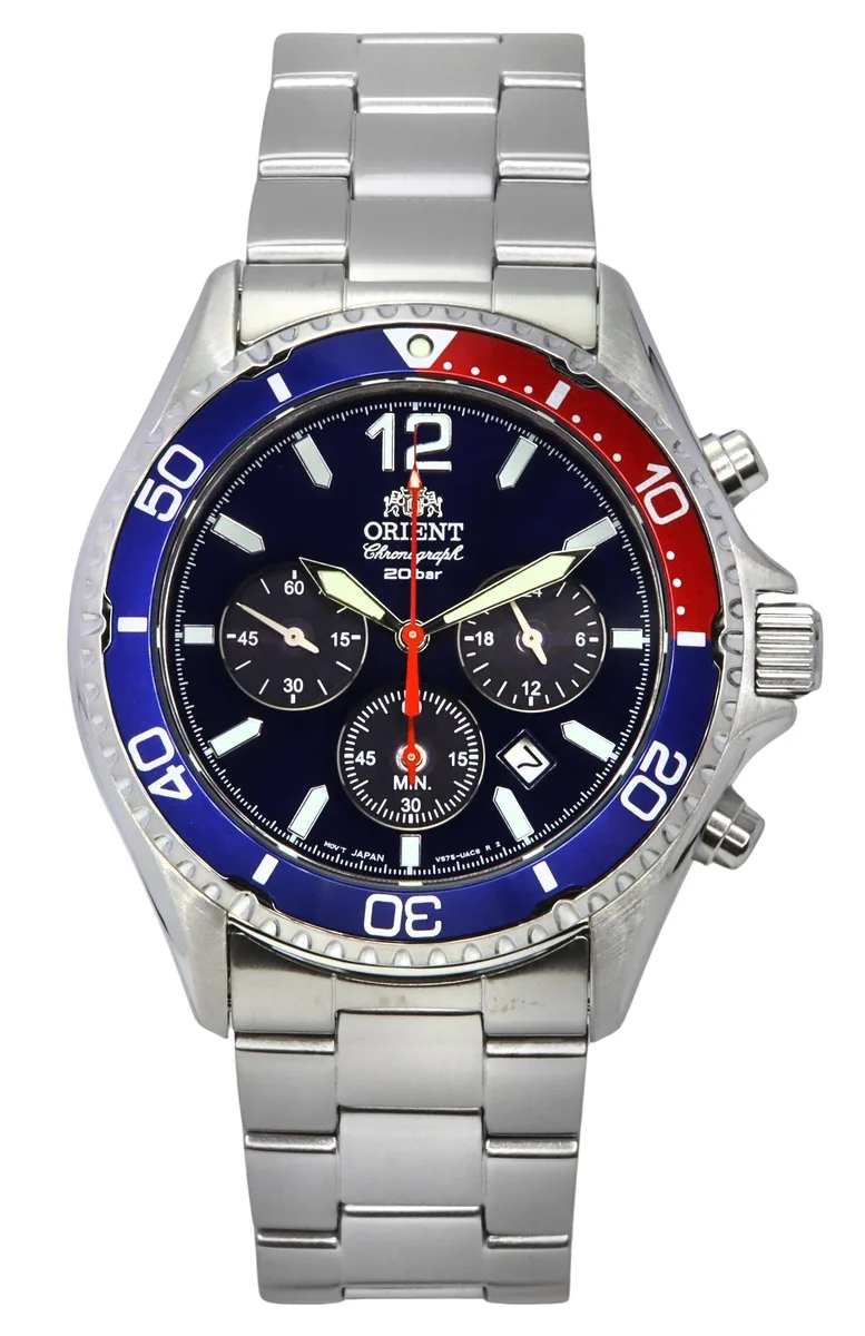 Orient Orient RA-TX0201L10B Solar Diver's 200M Black Dial Watch — product photo