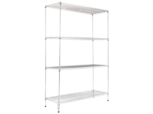 Alera Alera SW50-4818SR 48w 18d 72h 4-shelf wire shelving starter kit office furniture — product photo