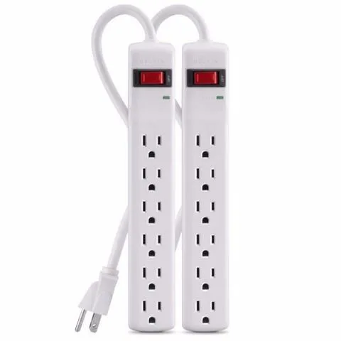 Belkin Belkin F5C048-2 6-outlet 200 J surge protector 2-pack — product photo