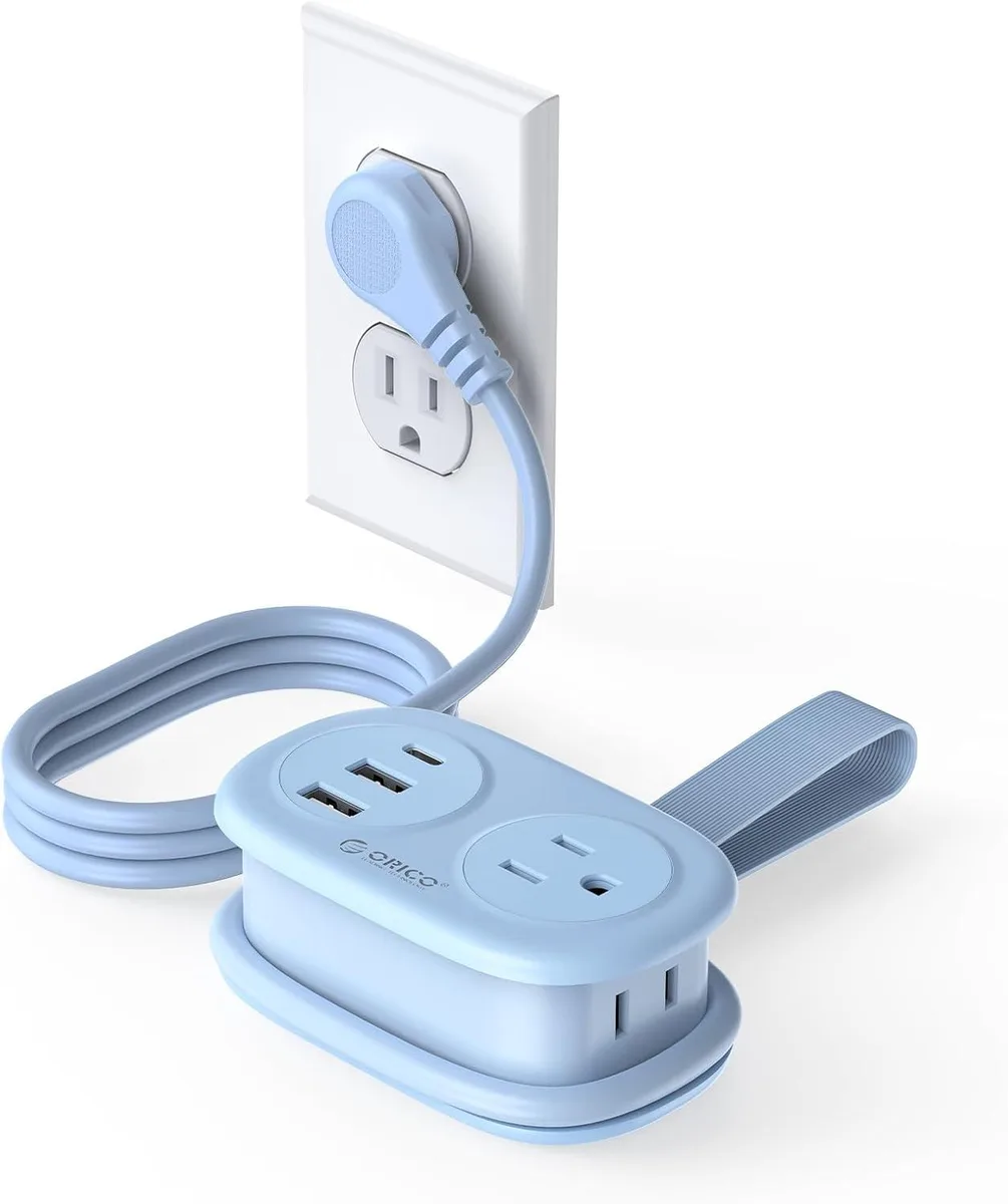 Orico Orico AP3-2A2U1C 5-in-1 power strip purple 4 ft — product photo