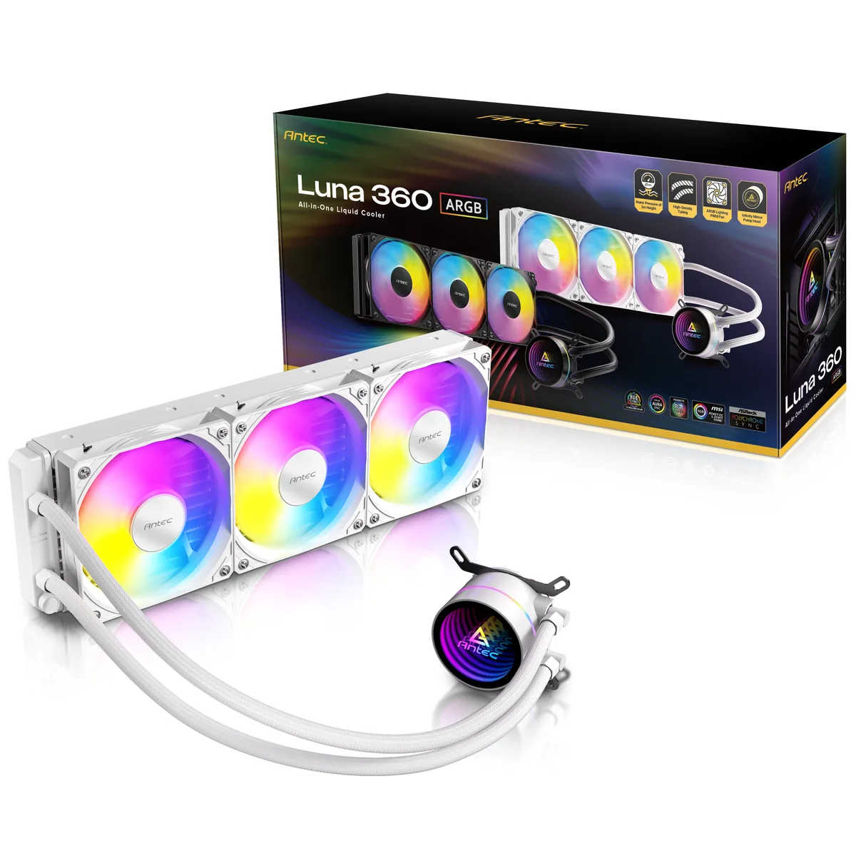 Antec Antec Luna 360 ARGB White liquid cooler — product photo