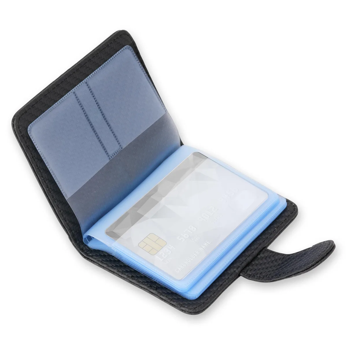  Wisdompro RFID Blocking Card Holder 20 Slots Black — product photo