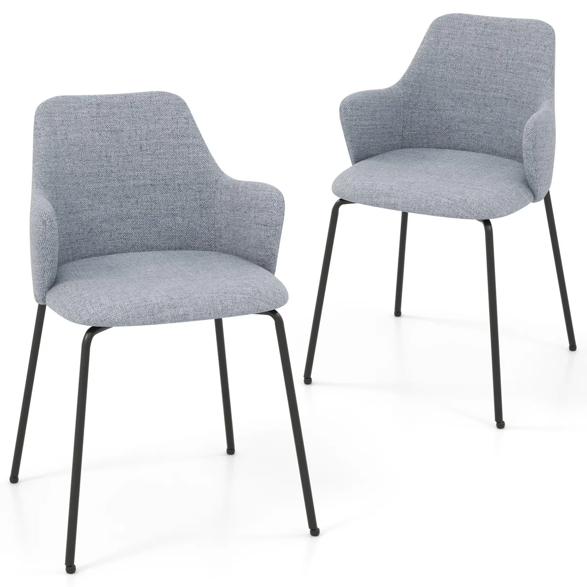 SlickBlue SlickBlue Dining Chairs Set of 2 Grey — product photo