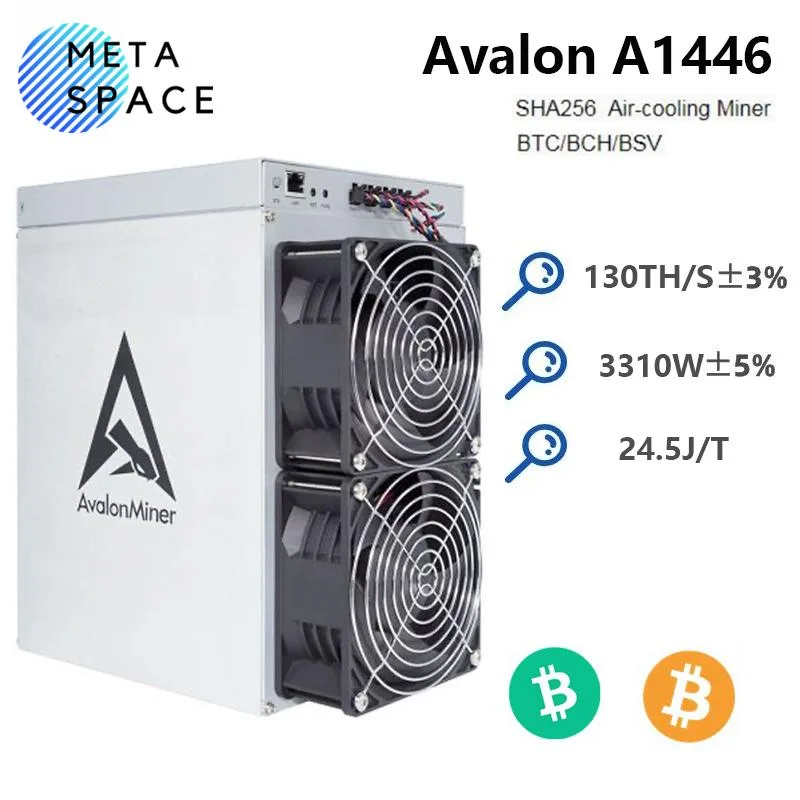 AFRNDK AFRNDK Avalon A1446 130TH/s 3310W SHA-256 ASIC mining hardware — product photo