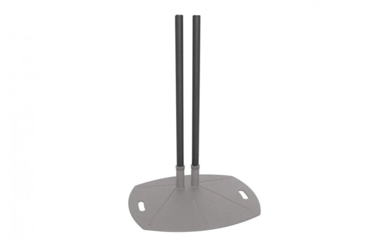 Pair of black 84-inch tubes for TV mounting