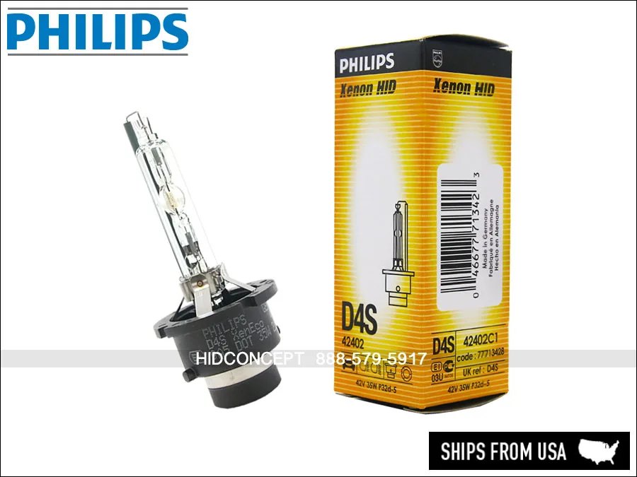 Philips Philips D4S 42402 4300K 35W HID Xenon Bulb — product photo