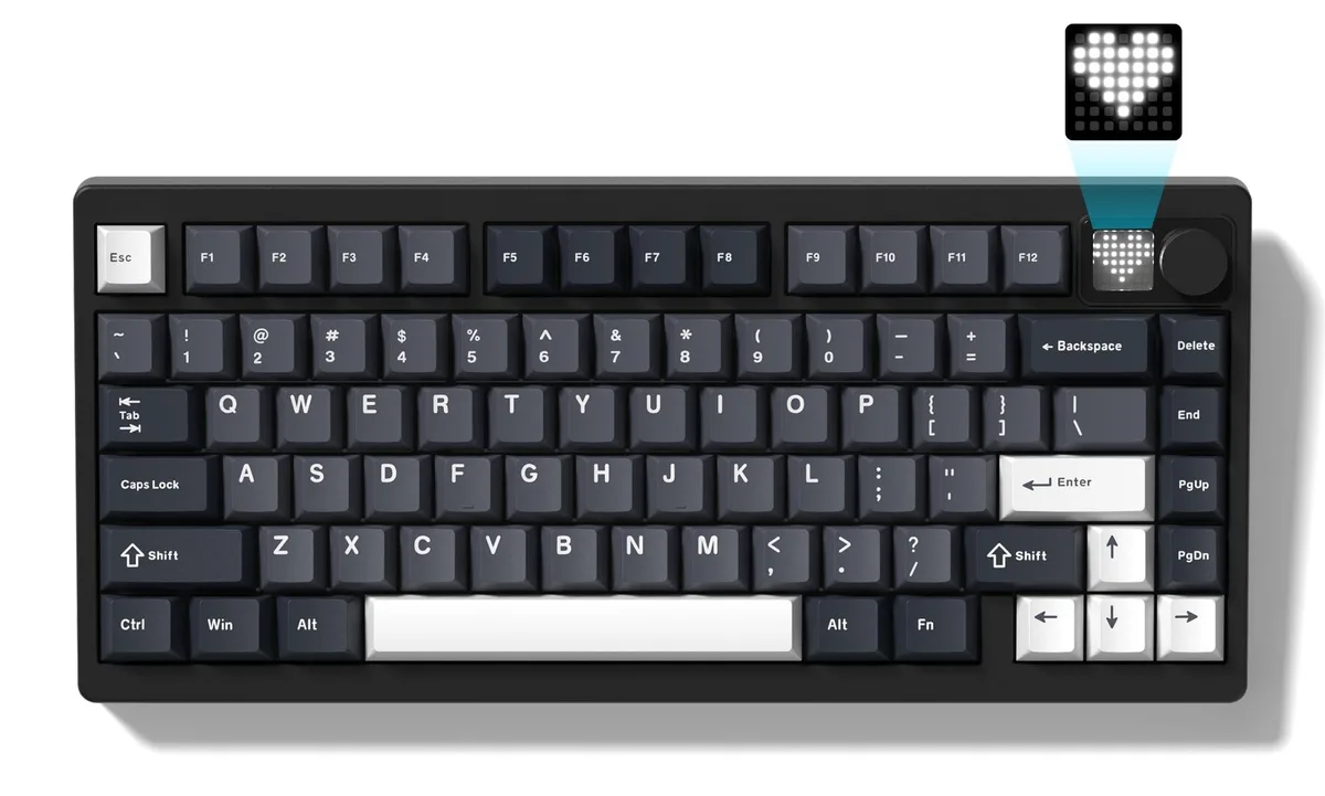 Womier Womier MT75 75% Wireless Mechanical Gaming Keyboard Grey — product photo