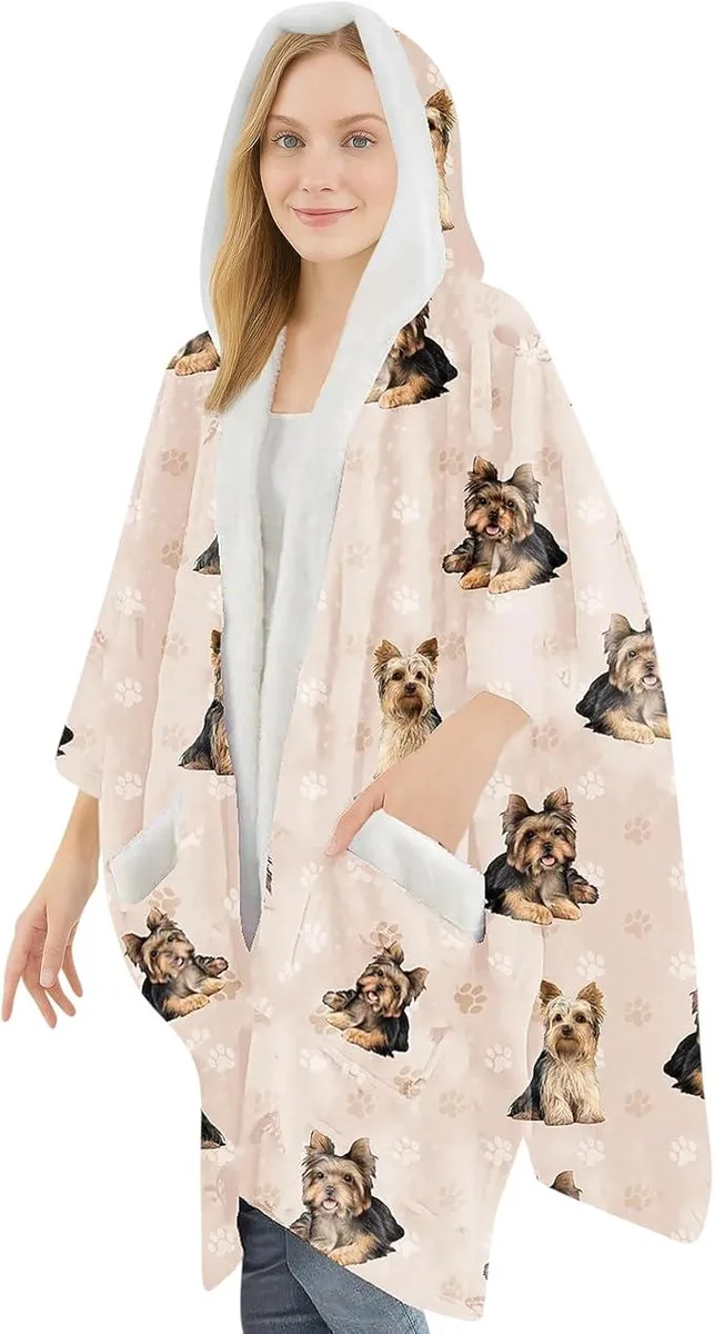 E & S Imports E & S Imports Snuggs Blanket Hoodie Yorkie Yorkshire — product photo