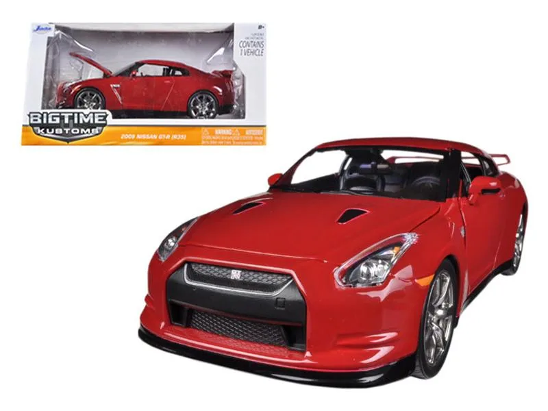 Jada Jada 2009 Nissan GT-R R35 Red 1/24 Diecast Car hobby collectible — product photo