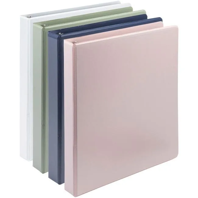 Samsill Samsill MP46939 plant-based view binder 4-pack 225 sheets 8.5" assorted — product photo