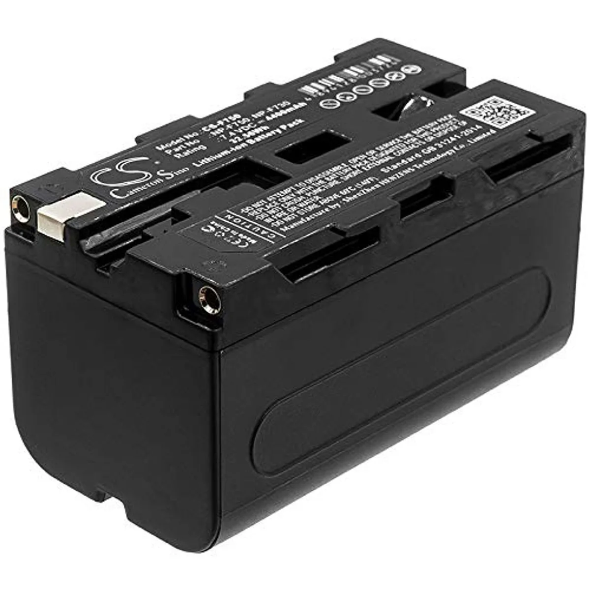 Cameron Sino Replacement Battery 4400mAh 7.4V for Amaran AL-F7 ALH198 AL-528W AL-528S AL-528C — product photo
