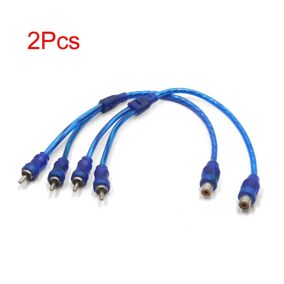 Unique-Bargains Unique-Bargains RCA Female to 2 Male Y-Splitter 2-Pack 11.4 Inch — product photo
