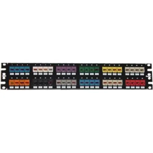 Panduit Panduit CPP48FMWBLY 48 Port Modular Patch Panel 2U Rack-mountable Black — product photo