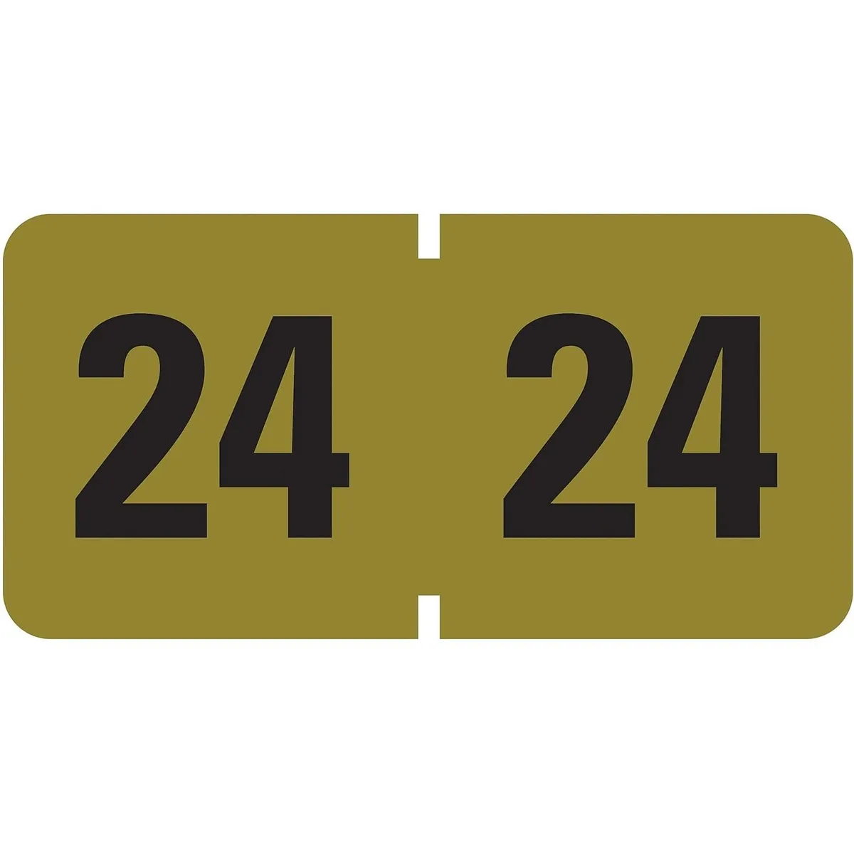Smead Smead 68324 Year Label 24 .75x1.5 Gold 500/Roll mailing supply — product photo