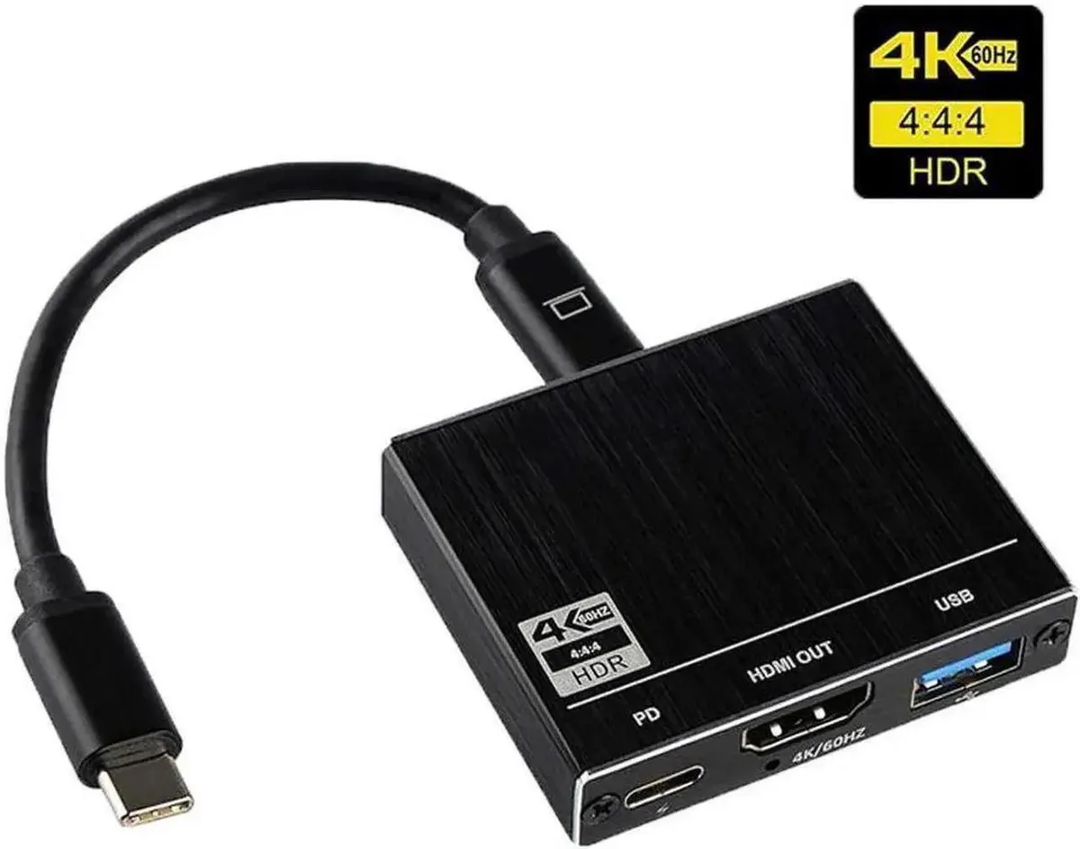 SMUGDESK SMUGDESK USB C Multiport Adapter Thunderbolt 3 4K 60Hz HDMI USB 3.0 100W PD — product photo