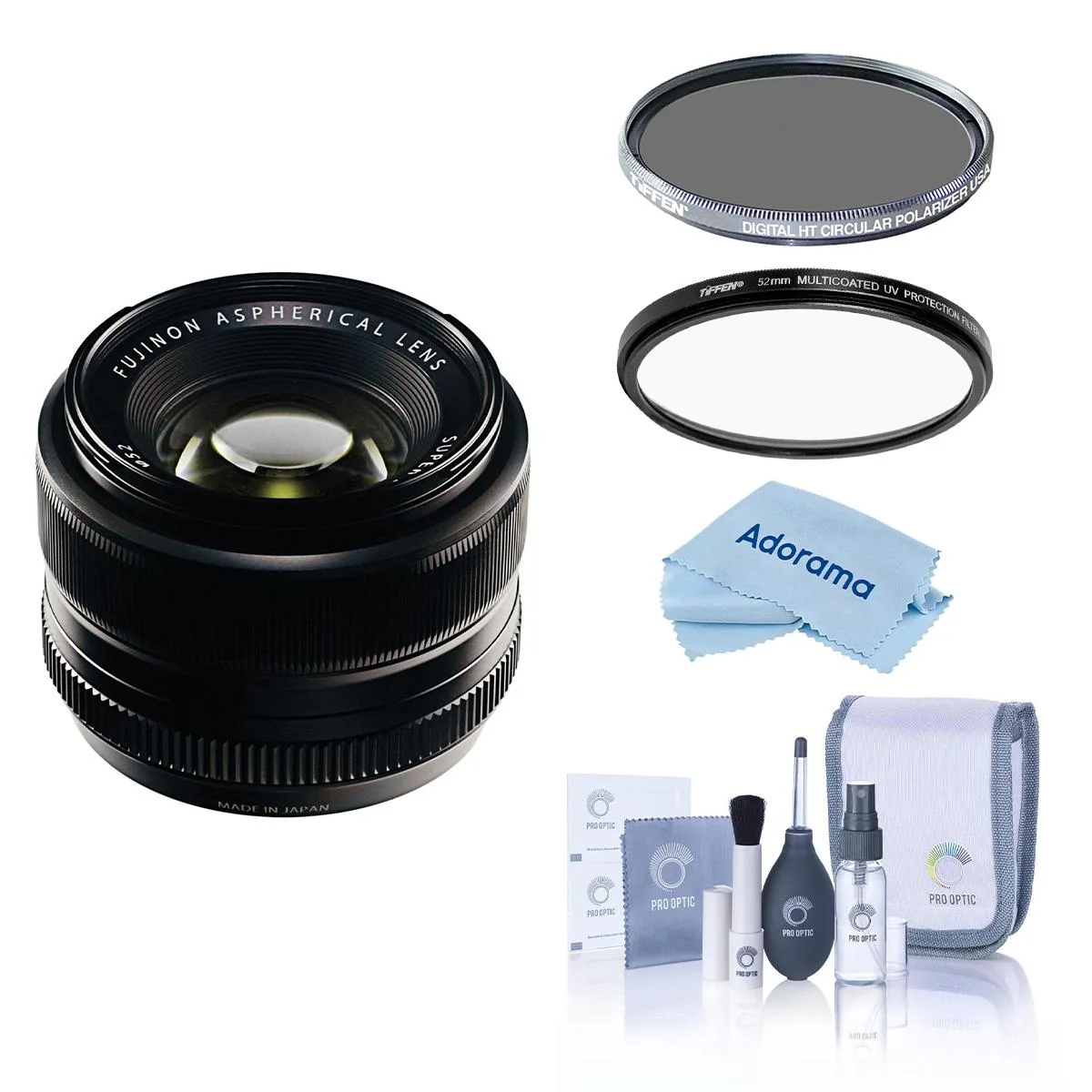 FUJIFILM FUJIFILM XF 35mm f/1.4 Lens Bundle with Tiffen 52mm UV and CPL Filters — product photo