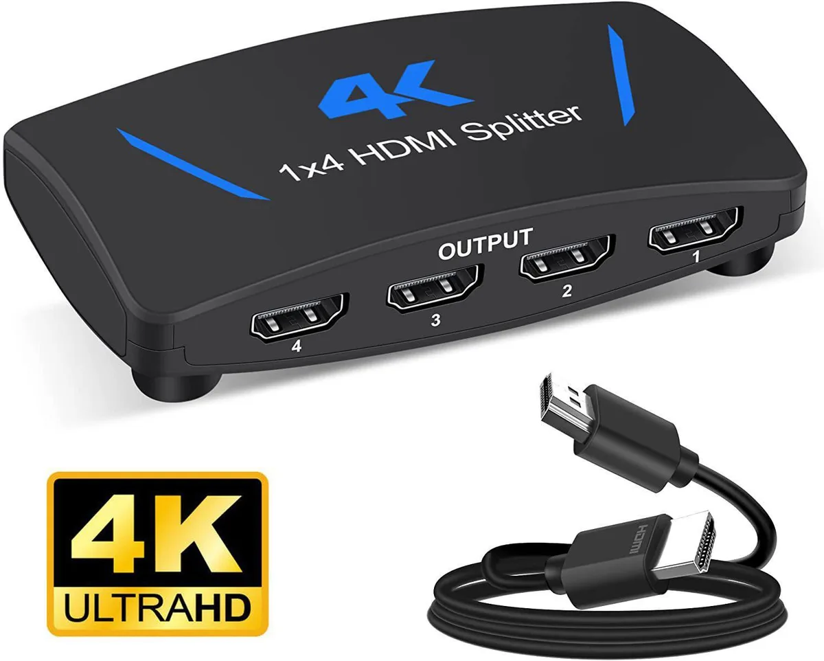 WRIARICH WRIARICH OZF4C 4K 1x4 HDMI Splitter 3840x2160@30Hz — product photo