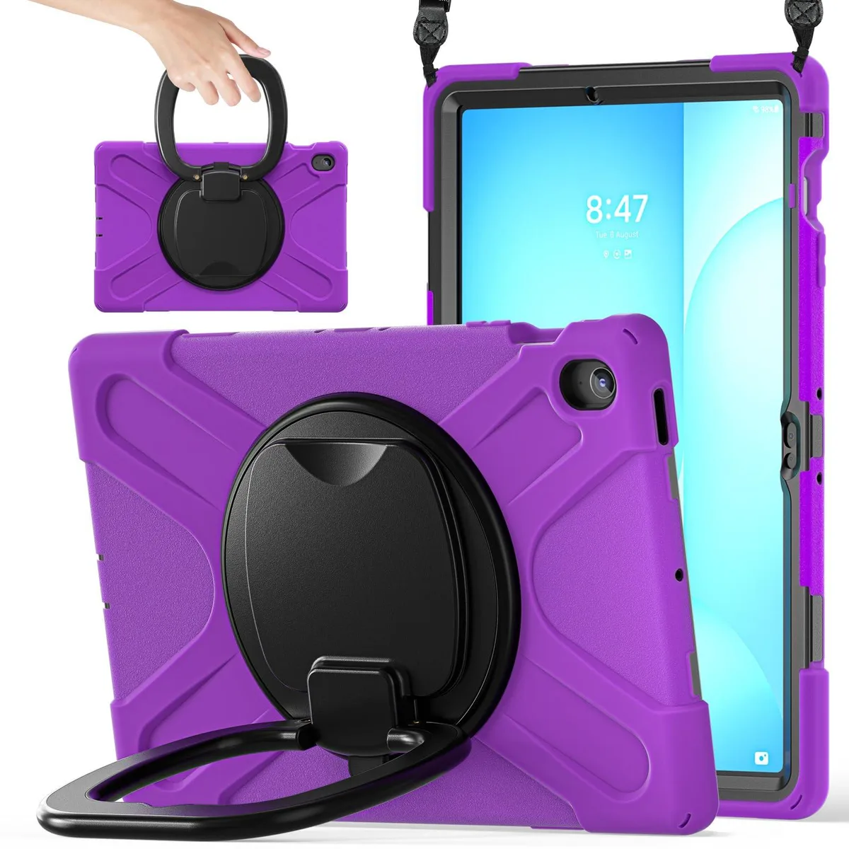 Timoom Timoom SM-X620 Rugged Silicone Case 13.1" Purple 2025 accessory — product photo