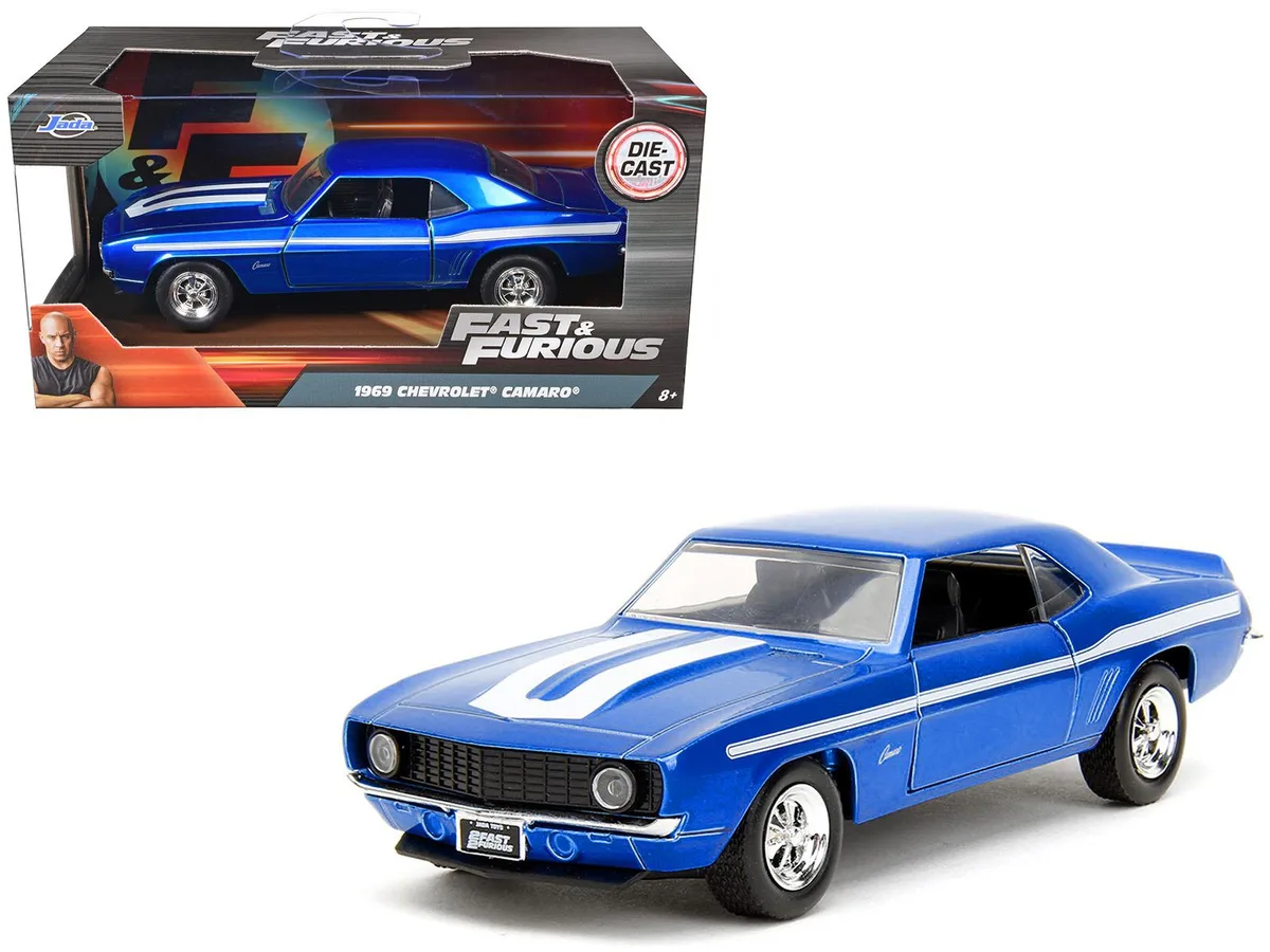 Jada Jada 1969 Chevrolet Camaro 1/32 "2 Fast 2 Furious" Blue Metallic hobby collectible — product photo