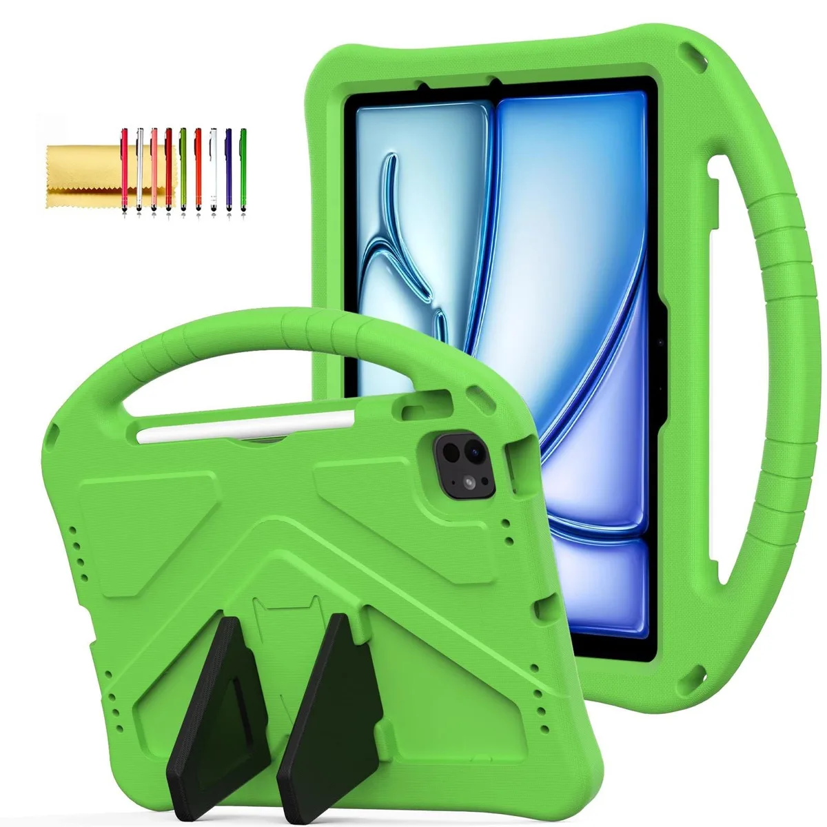 ARENTI ARENTI 2 in 1 accessory Kids Case iPad Pro 11 2024 2025 Air 11 M2 M3 Green — product photo