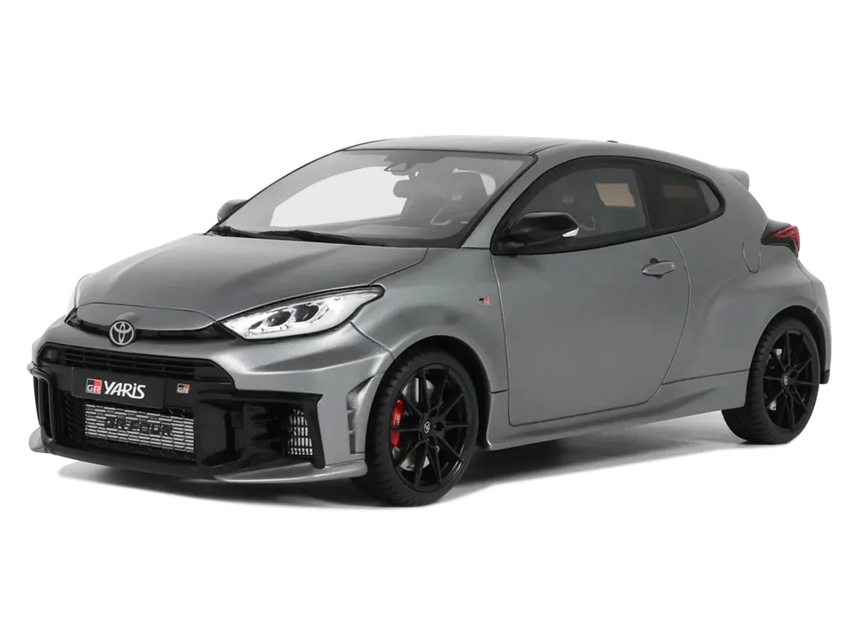OttOmobile OttOmobile 2024 Toyota GR Yaris Precious Metal Gray Metallic Limited Edition 1/18 999 pieces hobby collectible — product photo