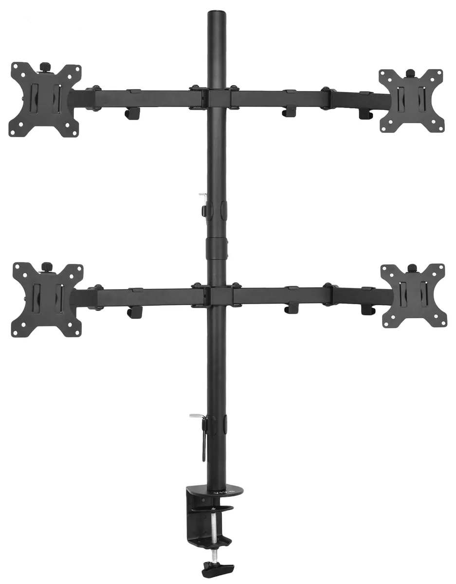 VIVO VIVO Quad Monitor Desk Mount 4 Screens 30" 17.6 lbs 34.75" Pole 31" Centers — product photo
