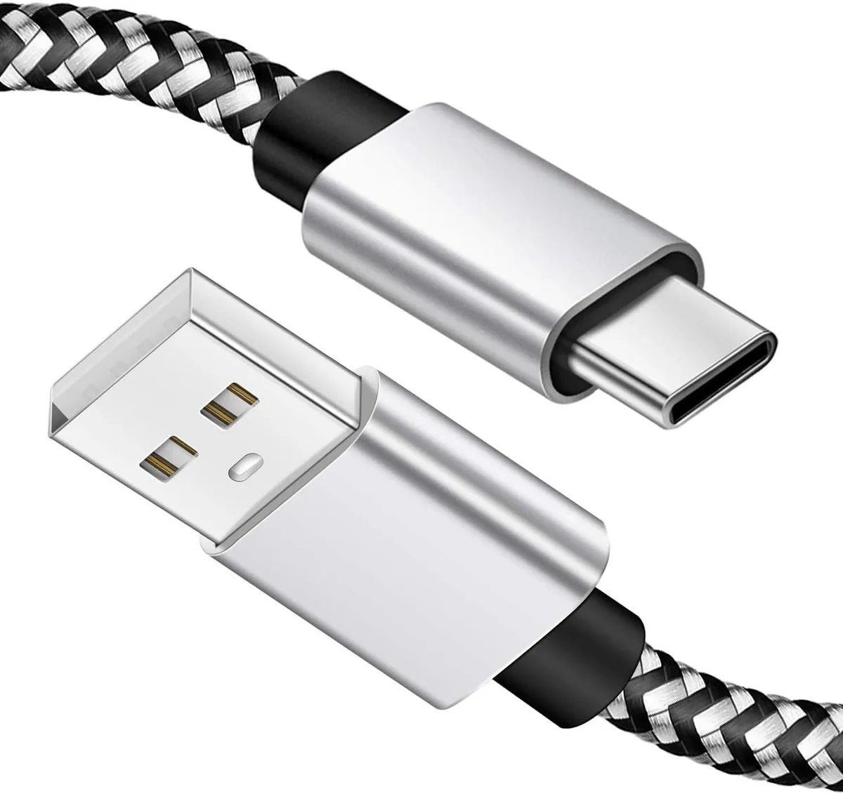 No Sew No Sew USB C Charger Cable 10 ft Nylon Braided 480 Mbps — product photo
